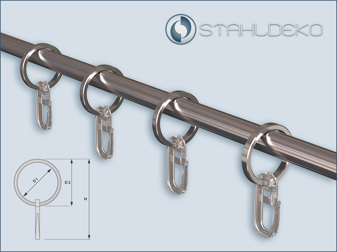 Stainless steel rings for 10mm diameter rods